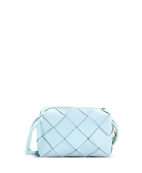 Pre-Owned Bottega Veneta Small Cassette Camera Crossbody Bag Maxi Intrecciato Leather