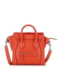 Pre-Owned Celine Nano Luggage Bag Grainy Leather