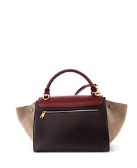 Pre-Owned Celine Small Tricolor Trapeze Bag Leather