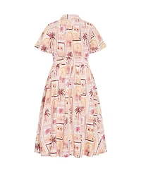 City Chic Women's Plus Lana Soiree Print Dress