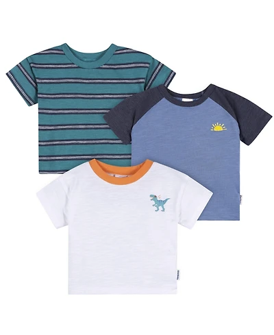 Gerber Toddler Boys Short Sleeve T-Shirts, 3-Pack