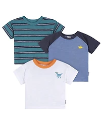 Gerber Toddler Boys Short Sleeve T-Shirts, 3-Pack