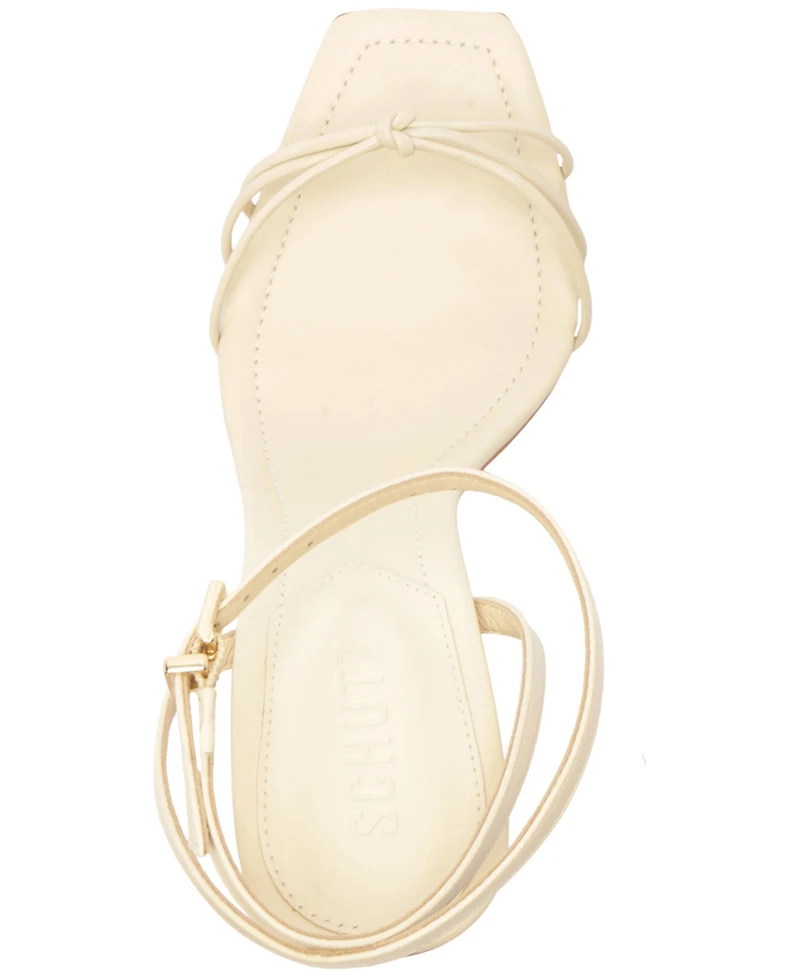 Schutz Women's Haven Bamboo Stiletto Heel Sandals