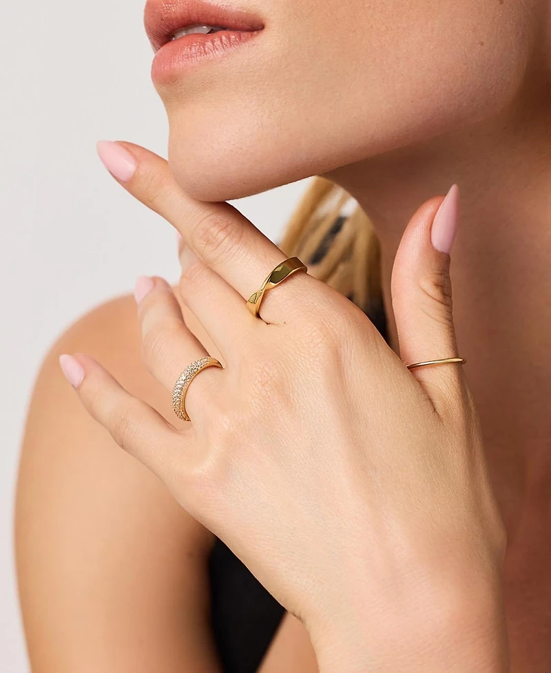 Ana Luisa 14k Gold-Plated Eliora Twist Band Ring