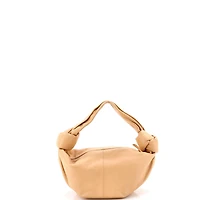 Pre-Owned Bottega Veneta Mini Double Knot Hobo Leather