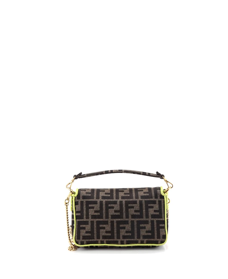 Pre-Owned Fendi Mini Baguette Nm Bag Zucca Canvas