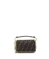 Pre-Owned Fendi Mini Baguette Nm Bag Zucca Canvas