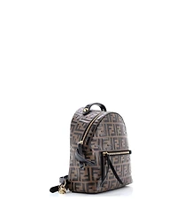 Pre-Owned Fendi Mini By The Way Backpack Zucca Embossed Leather