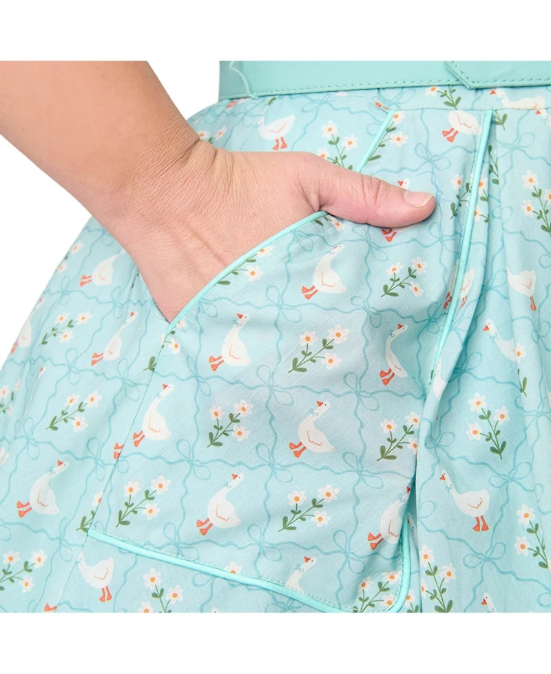 Unique Vintage Plus Shirt Swing Dress