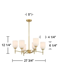 Possini Euro Design Skye 27 3/4" Wide 6-Light Chandelier
