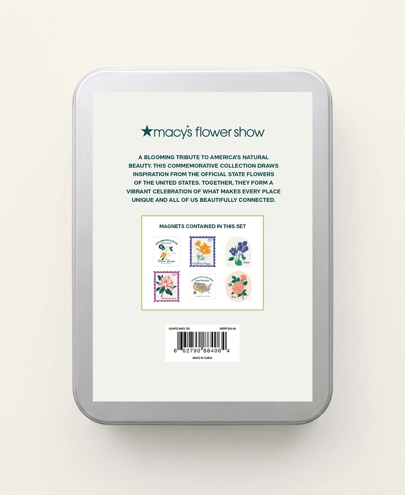Macy's Flower Show Assorted Magnet Set, Macy's Exclusive