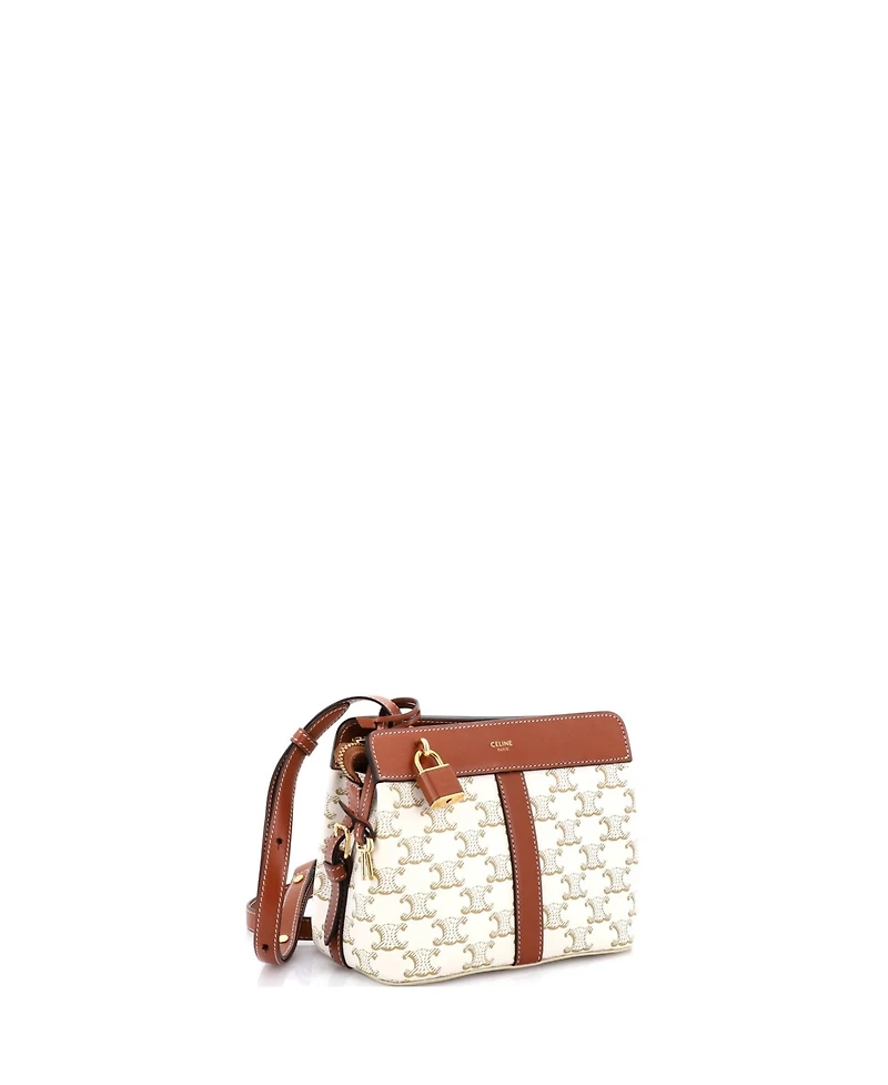 Pre-Owned Celine Small Teen Cabas De France Bag Triomphe Coated Canvas