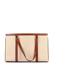 Pre-Owned Celine Medium Cabas 16 Bag Canvas with Leather