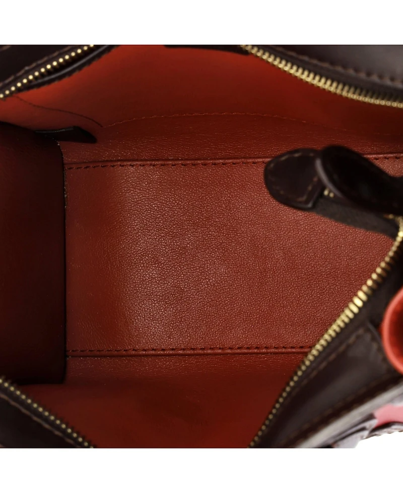 Pre-Owned Celine Nano Tricolor Luggage Bag Leather