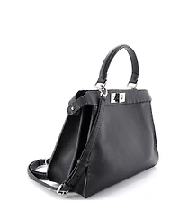 Pre-Owned Fendi Medium Selleria Peekaboo ISeeU Bag Leather