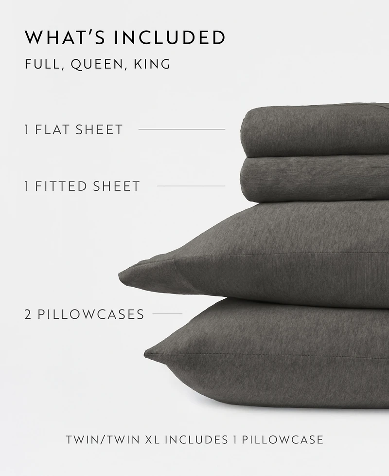 ienjoy Home Jersey Cotton 4-Pc. Sheet Set, King