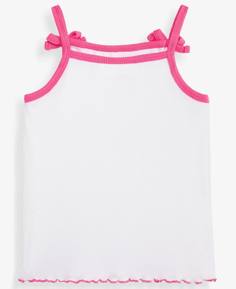 Epic Threads Toddler Girls' 12M-5T Solid Rib Bow Tank Top, Macy's Exclusive