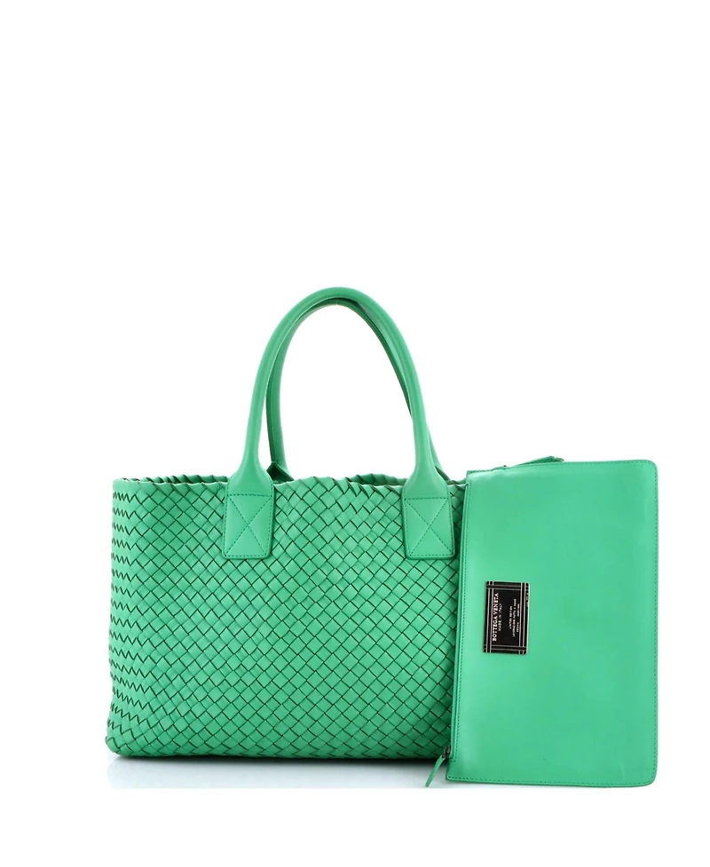 Pre-Owned Bottega Veneta Medium Cabat Tote Intrecciato Nappa