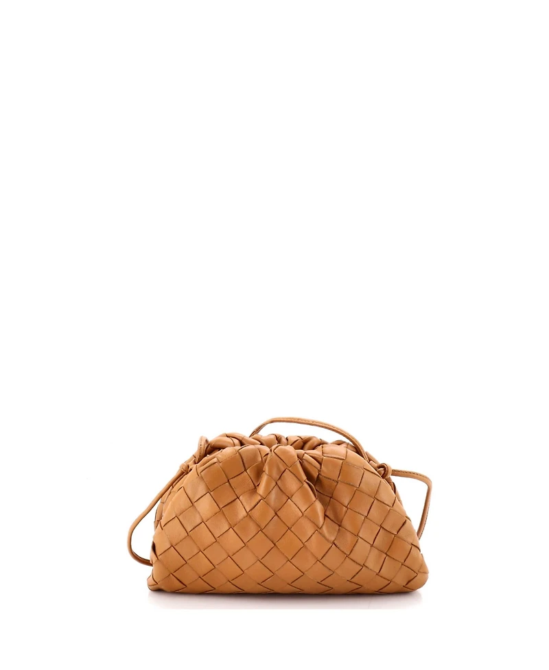 Pre-Owned Bottega Veneta Mini The Pouch Intrecciato Nappa