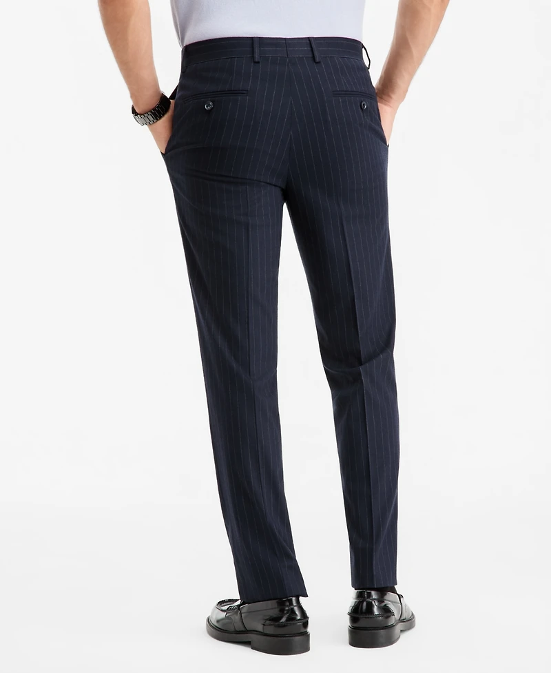 Bar Iii Men's Slim-Fit Navy Pinstripe Suit Separates Pants, Macy's Exclusive