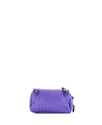 Pre-Owned Bottega Veneta Small Expandable Chain Crossbody Bag Intrecciato Nappa