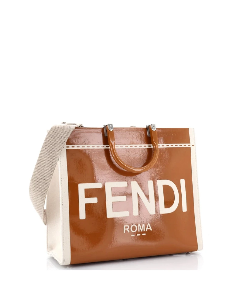 Pre-Owned Fendi Large Sunshine Shopper Tote Patent