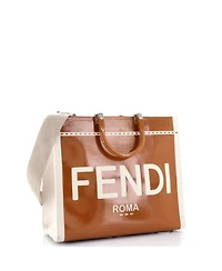 Pre-Owned Fendi Large Sunshine Shopper Tote Patent