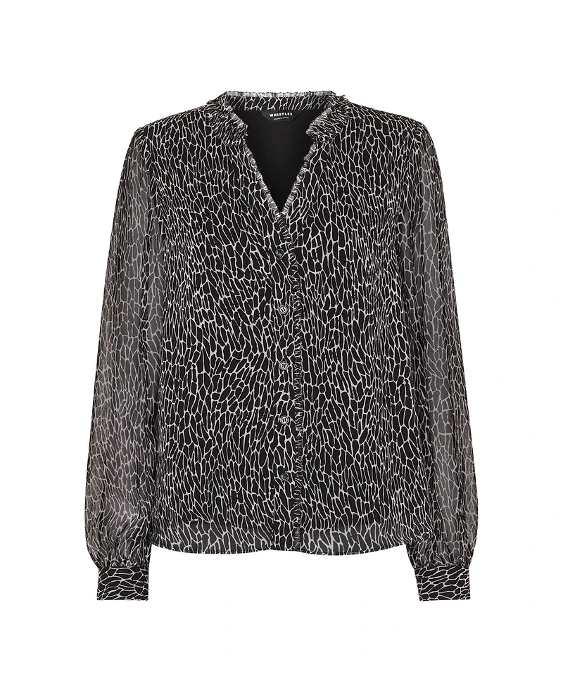 Whistles Women's Dragonfly Print Blouse