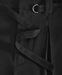 I.n.c. International Concepts Women's Pleat-Front Belted-Waist Shorts, Macy's Exclusive