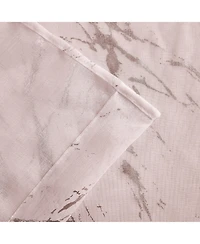 Dainty Home Chloe 2-Pack Linen Textured Metallic Light Filtering Grommet Curtain Panel Pair 38" x 84"