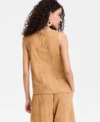 I.n.c. International Concepts Women's Embroidered Sleeveless Top, Macy's Exclusive
