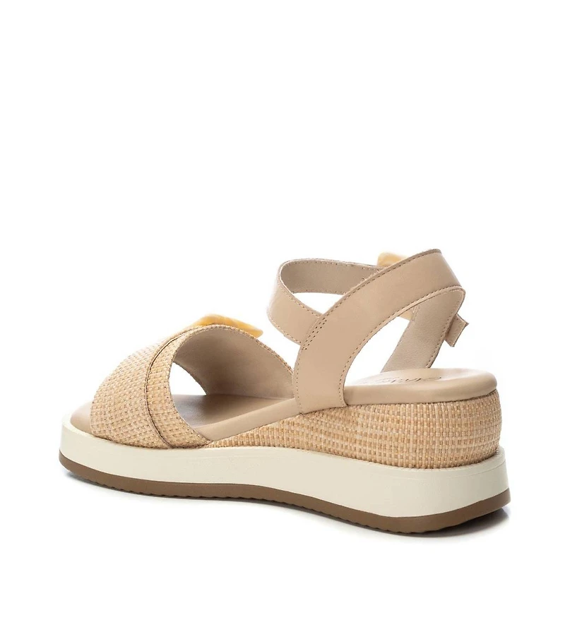 Carmela Leather Women's Wedge Sandals By Xti