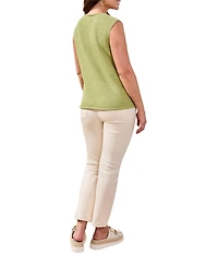 Tribal Women's Sleeveless Crew Neck Sweater Vest