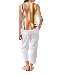 Tribal Women's Sleeveless Crew Neck Sweater