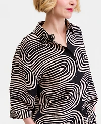 I.n.c. International Concepts Women's Flowy Half-Sleeve Blouse, Macy's Exclusive