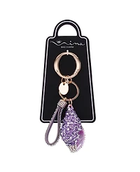 Nina Crystal Cultivated Pearl Conch Shell Bag Charm