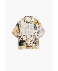 Desigual Men's Oriental patch shirt