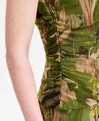 I.n.c. International Concepts Women's Printed Mesh Sleeveless Top