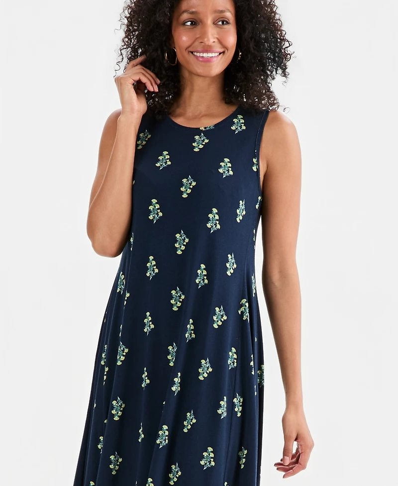 Style & Co Women's Printed Sleeveless Knit Dress, Macy's Exclusive