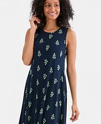 Style & Co Women's Printed Sleeveless Knit Dress, Macy's Exclusive