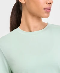 Id Ideology Women's Performance Crewneck T-Shirt, Macy's Exclusive