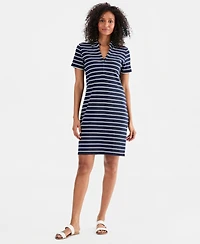Style & Co Women's Striped Polo Dress, Macy's Exclusive