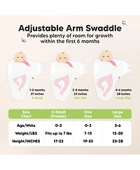 KeaBabies 3pk Soothe Wren Swaddle Sleep Sacks, Newborn Swaddles Wrap 0-3 Months, Soft Baby Wearable Blanket