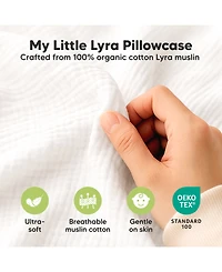 KeaBabies Lyra Muslin Toddler Pillowcases 13x18, 2-Pack Organic Cotton for Sleep & Travel
