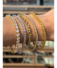 Suzy Levian Sterling Silver Cubic Zirconia Bracelet