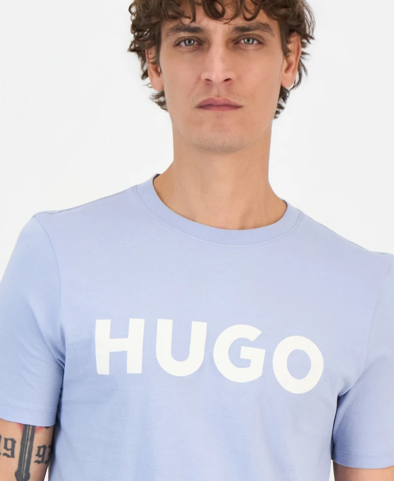 Hugo Boss Men's Dulivio Cotton Logo Crewneck T-Shirt