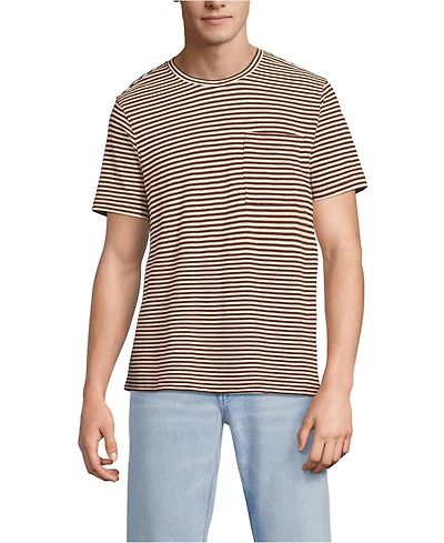 Lands' End Men's Short Sleeve Cotton Linen Tee