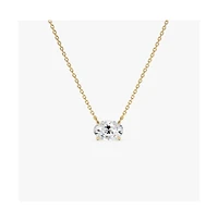 Dloria The Elena Moissanite Solitaire Necklace