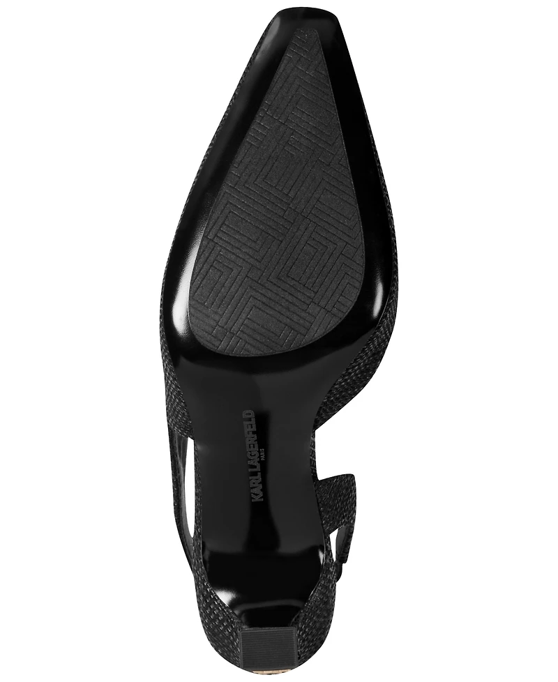 Karl Lagerfeld Paris Women's Sheenz Slingback Pumps