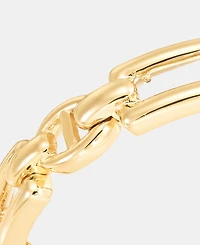 Anne Klein Gold-Tone Wide Link Drama Stretch Bracelet